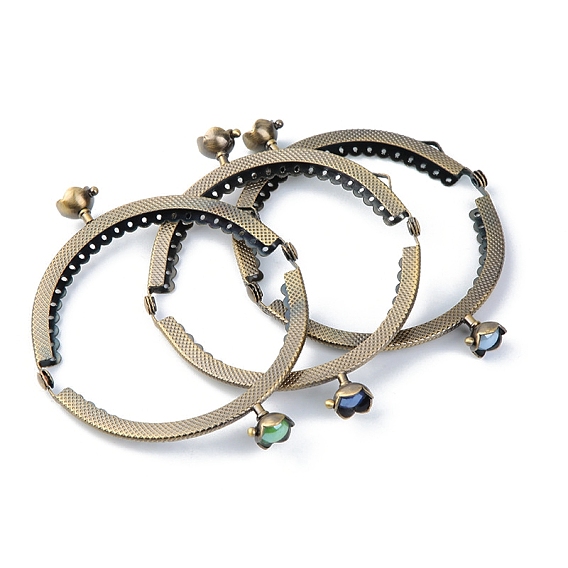 Рамка для кошелька с замком поцелуй из сплава, ручка для сумки, шитья, ремесла, портного, канализации, смолой цветок