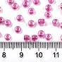 Glass Seed Beads, Inside Colours, Round Hole, Round, Transparent Colours Rainbow