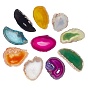 Natural Agate Slices Big Pendants, Dyed