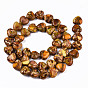 Natural Imperial Jasper Beads Strands, Heart, Dyed