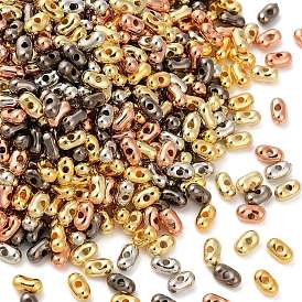 Гальванические непрозрачные акриловые бусины, арахис