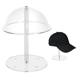 Acrylic Hat Display Stands, Half Round