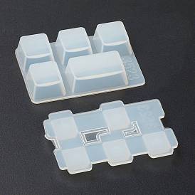 DIY Capslock Keycap Silicone Mold, with Lid, Resin Casting Molds, For UV Resin, Epoxy Resin Craft Making