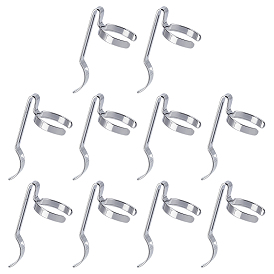 10шт. 420 зажимы для фонарика из нержавеющей стали