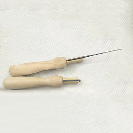 Wool Felt Punch Needles, with Wood Handle
