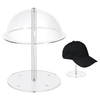 Acrylic Hat Display Stands, Half Round