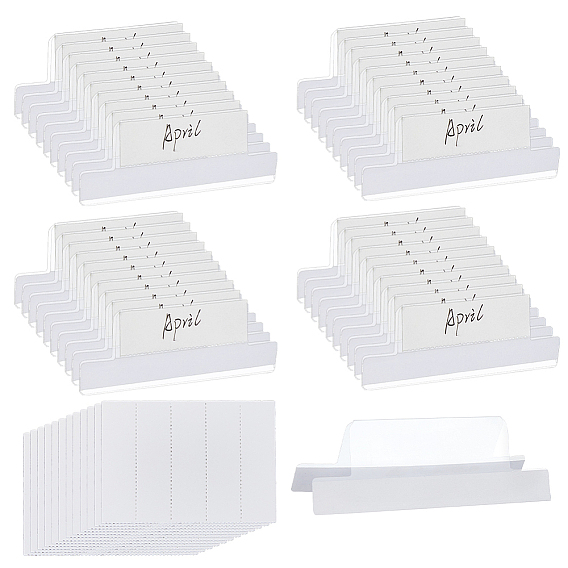 Бумажная пустая карточка для индексных вкладок, с самоклеящимися индексными вкладками из ПВХ