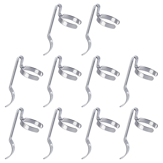 10шт. 420 зажимы для фонарика из нержавеющей стали