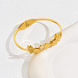 Butterfly 201 Stainless Steel Hinged Bangles, for Women