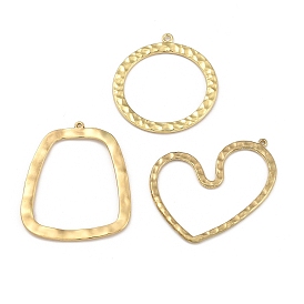 Подвески из цинкового сплава, золотые, полый