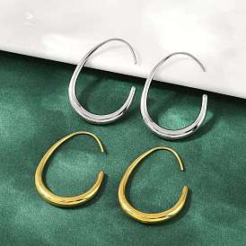 304 Серьги-капли из нержавеющей стали с подвесками, ионное покрытие (ip)