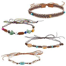 Пояс для ковбойской шляпы из поликоттона в юго-западном стиле, с акриловыми и деревянными бусинами, для аксессуаров для шляп