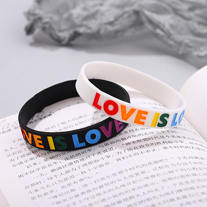 Stylish LOVEISLOVE Silicone Bracelet - Personalized Alphabet Design for Fashionable Accessories