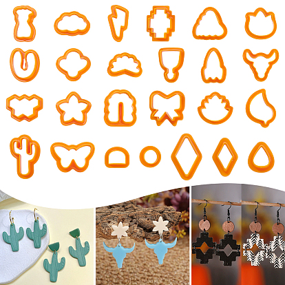 25шт. пластиковые формы, резцы глины, для серьги решений, разнообразные