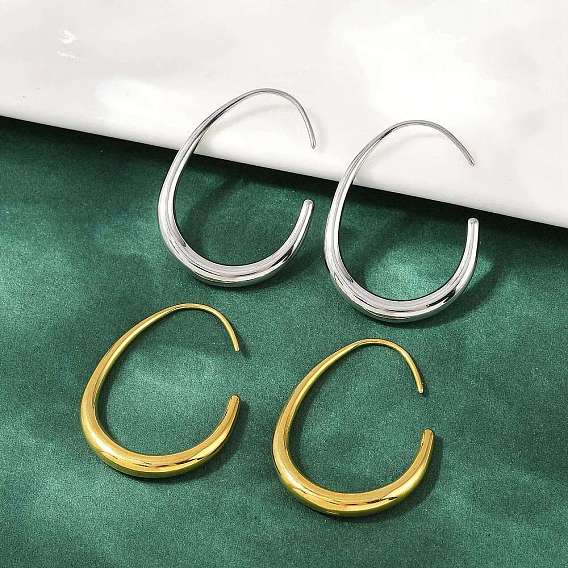 304 Серьги-капли из нержавеющей стали с подвесками, ионное покрытие (ip)