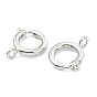 SHEGRACE Brass Spring Ring Clasps, Cadmium Free & Nickel Free & Lead Free, Ring