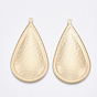 Smooth Surface Iron Big Pendants, Cadmium Free & Lead Free, Teardrop