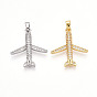 Латунные микро проложить кубического циркония подвески, без кадмия и без свинца, прелести самолета