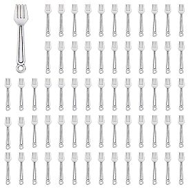 100 шт. Подвески из сплава в тибетском стиле, вилочные подвески