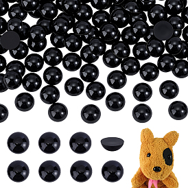 Акриловые полукруглые бусины