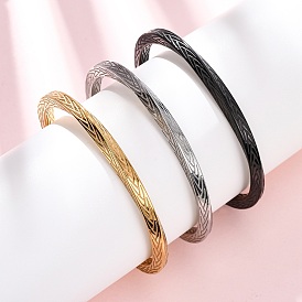 304 браслеты-манжеты из нержавеющей стали для мужчин и женщин, скрученный