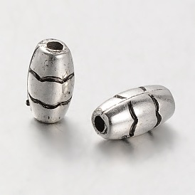 Espaceurs de billes en plastique ccb, riz, 8x4mm, Trou: 1mm