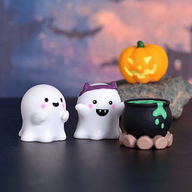 Halloween Theme Resin uDisplay Decorations, Miniature Ornaments, for Home Decoration