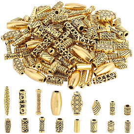 160 шт 16 стили бусины из сплава в тибетском стиле, без кадмия и без свинца, колонка