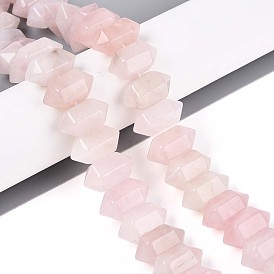 Природного розового кварца нитей бисера, пуля, граненые