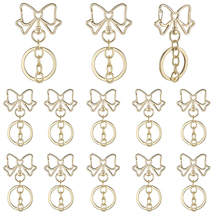 18шт. застежки для брелков из сплава, бантом