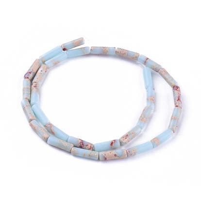 Synthetic Imperial Jasper Beads Strands, Dyed, Column