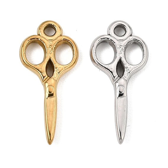 304 Stainless Steel Pendants, Scissor Charms