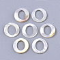 Natural White Shell Linking Rings, Ring