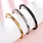 304 браслеты-манжеты из нержавеющей стали для мужчин и женщин, скрученный