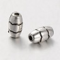 Espaceurs de billes en plastique ccb, riz, 8x4mm, Trou: 1mm