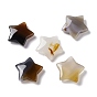 Natural Agate Beads, No Hole/Undrilled Beads, Star