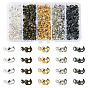 500Pcs 5 Colors Iron Bead Tips, Calotte Ends, Clamshell Knot Cover