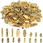 160Pcs 16 Styles Tibetan Style Alloy Beads, Cadmium Free & Lead Free, Column