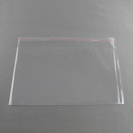 Bolsas de celofán del opp, Rectángulo, 25x17.5 cm