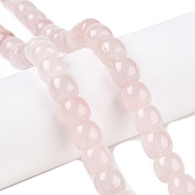 Natural Rose Quartz Beads Strands, Barrel