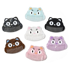 Большие подвески из ацетата целлюлозы (смолы) с печатью, Очаровательная фигурка кошки