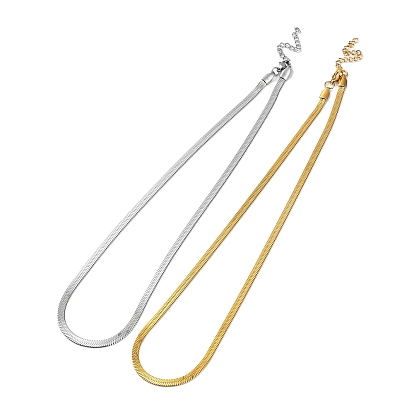 201 нержавеющая сталь елочка цепи ожерелья