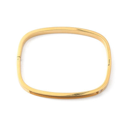 Прозрачный кубический цирконий прямоугольный браслет на петлях, 304 рифленый браслет из нержавеющей стали для женщин