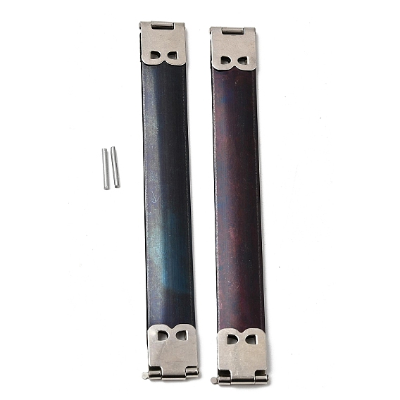 20Pcs Iron Handbag Internal Flex Frames, with Screw
