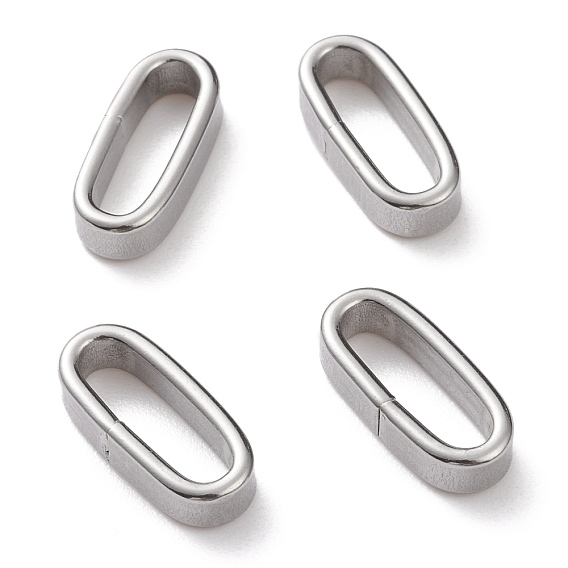 304 Stainless Steel Linking Rings, Oval
