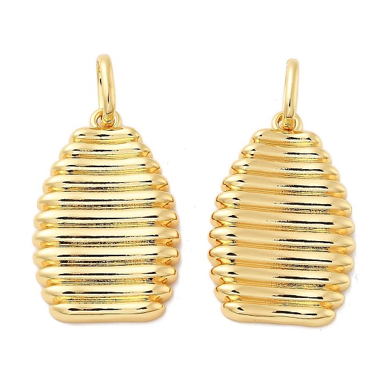 Латунные подвески, ребристый, без кадмия и без свинца, стойки покрытие, долговечный, с целью перехода в кольце