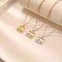 День матери 304 Женские ожерелья с подвесками в виде семейного силуэта из нержавеющей стали