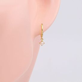 925 Silver Fashionable Earrings with Stylish Beads - Trendy, Versatile, Unique.