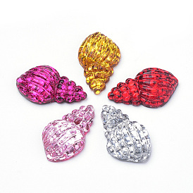 Кабошоны из смолы, с блеском порошок, спиральная оболочка