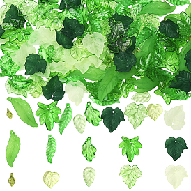 300 шт 10 стили прозрачные акриловые подвески, лист прелести